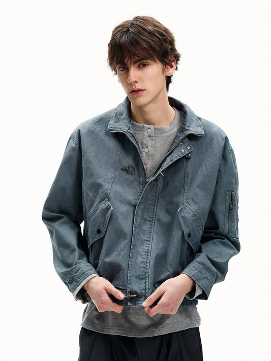 RT No. 55130 RECONSTRUCTED BUCKLE SILHOUETTE JACKET