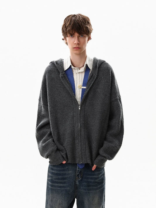RT No. 50402 KNITWEAR KUKI ZIPPER HOODIE