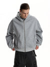 RT No. 59060 RECONSTRUCTED ZIPPER BOXY HOODIE