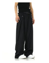 RT No. 9805 FOLDED WIDE STRAIGHT PANTS