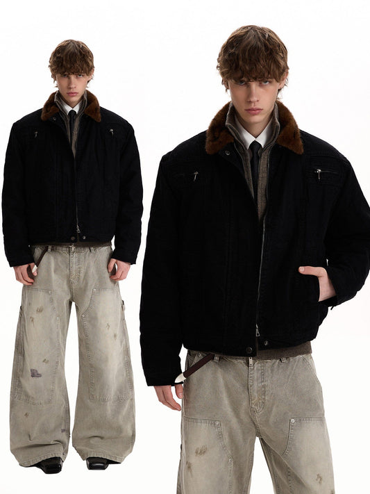 RT No. 58016 FUR COLLAR CARGO JACKET