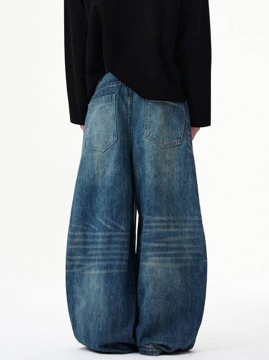 RT No. 55117 SCIMITAR BAGGY DENIM JEANS