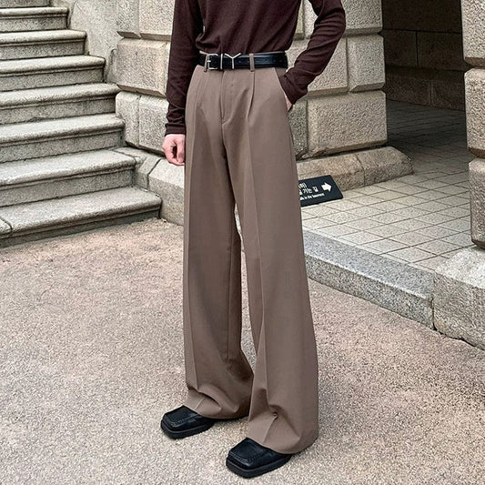 RT No. 11889 WIDE STRAIGHT DRAPE SUIT PANTS