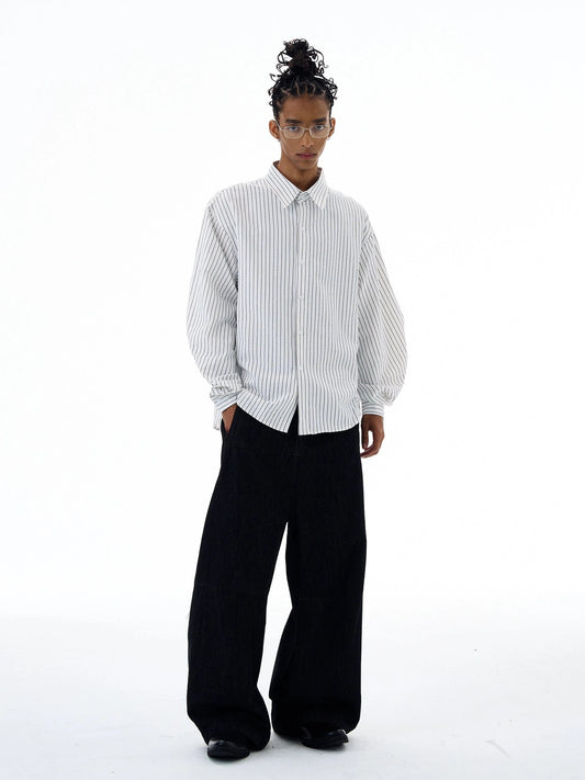 RT No. 19527 VERTICAL STRIPE BUTTON-UP SHIRT