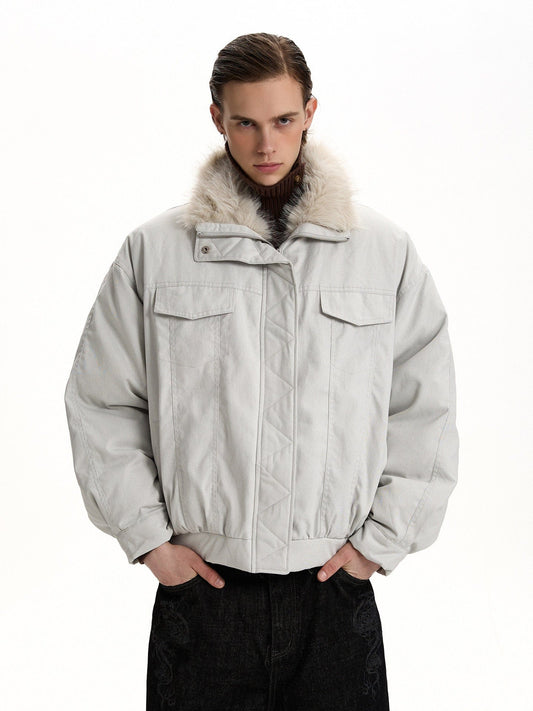 RT No. 58000 FUR COLLAR STAND JACKET