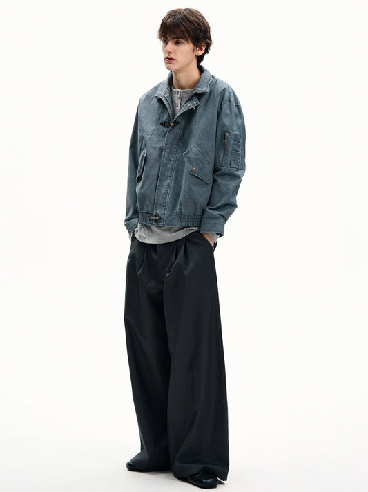 RT No. 55130 RECONSTRUCTED BUCKLE SILHOUETTE JACKET