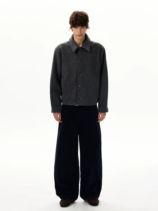 RT No. 50321 WOOLEN BUTTON UP JACKET