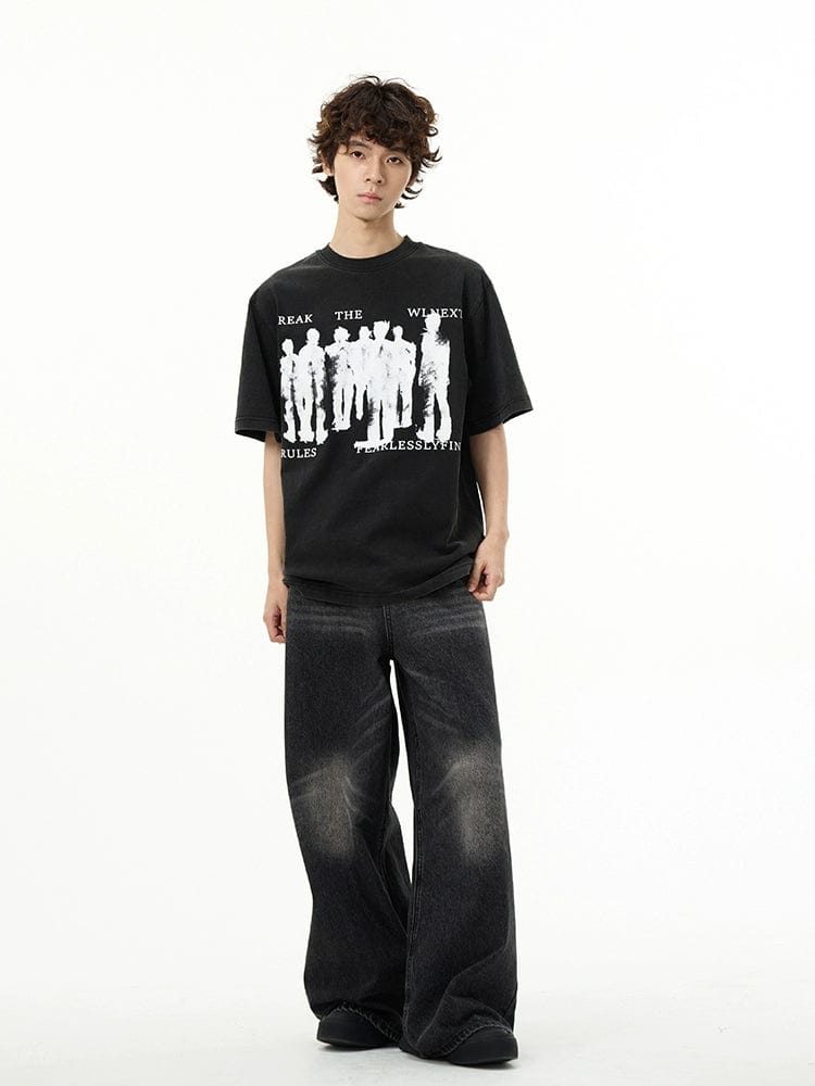 RT No. 11312 SHADOW GRAPHIC TEE