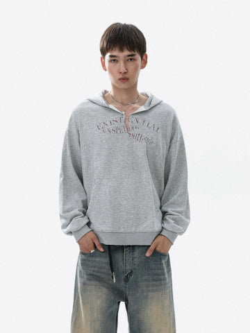 RT No. 50306 DISTRESSED V PULLOVER HOODIE