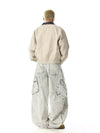 RT No. 32019 WASHED CARGO WORKWEAR WIDE BAGGY PANTS