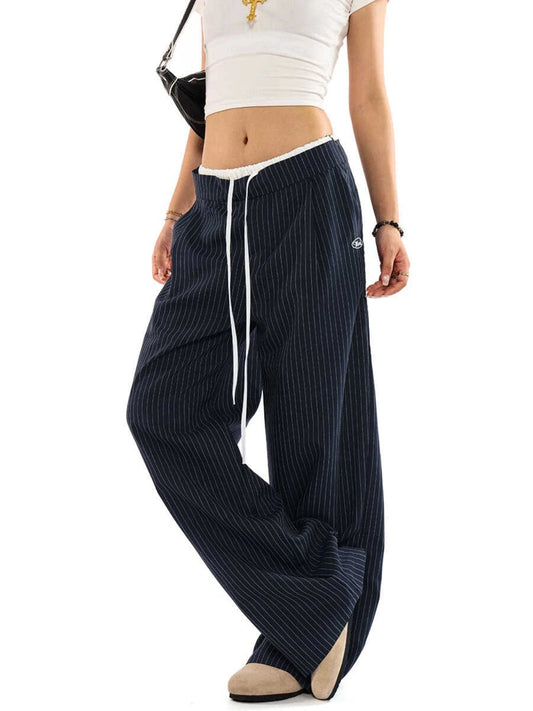 RTK (W) No. 508 STRIPED STRAIGHT PANTS