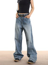 RTK (W) No. 533 WASHED BLUE DENIM JEANS