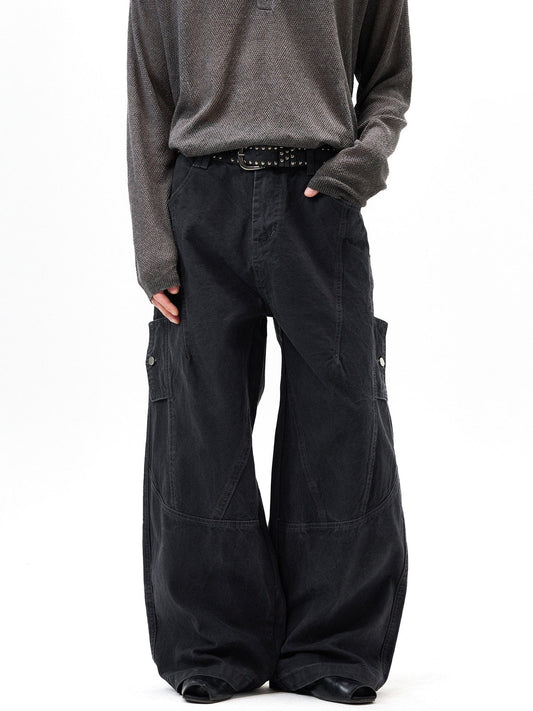 RT No. 55120 RECONSTRUCTED WIDE STRAIGHT PANTS