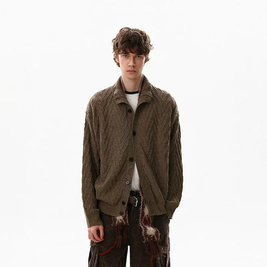 RT No. 50319 KNITWEAR BUTTON UP SWEATER