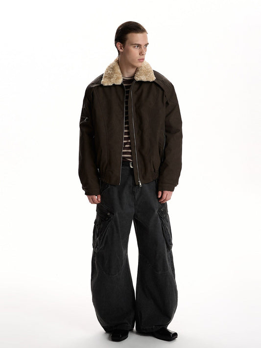 RT No. 59027 SILHOUETTE FUR COLLAR JACKET