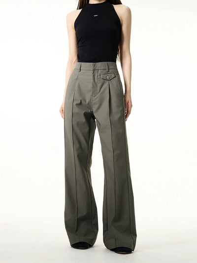 RT No. 10888 FLARED STRAIGHT SUIT PANTS