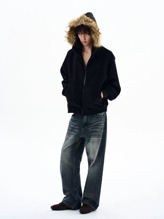 RT No. 29021 WASHED DENIM STRAIGHT JEANS