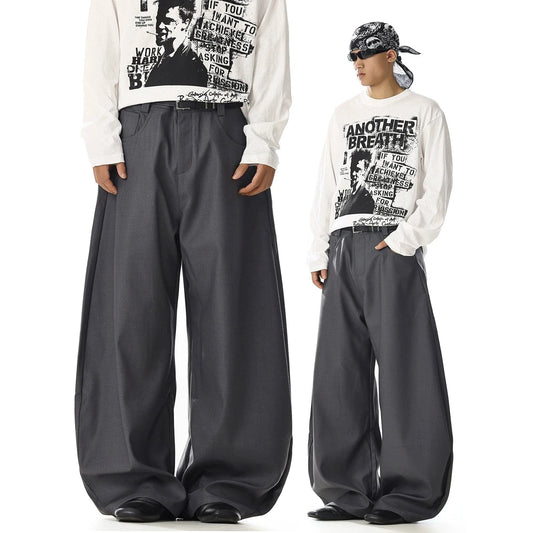 RT No. 32701 WIDE STRAIGHT SLACK PANTS
