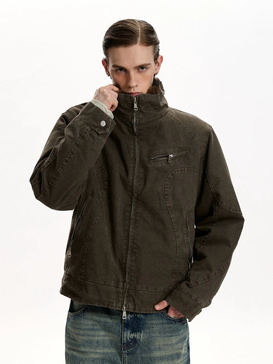 RT No. 45031 WOLF STAND COLLAR JACKET