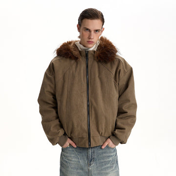 RT No. 58015 RECONSTRUCTED FUR COLLAR JACKET
