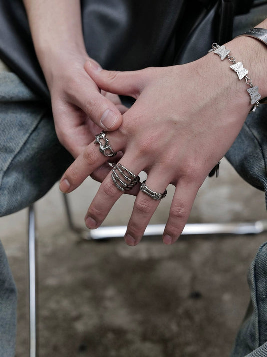 FINGER HAND BONE RING