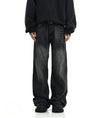 RT No. 11425 WASHED BLACK STRAIGHT DENIM JEANS