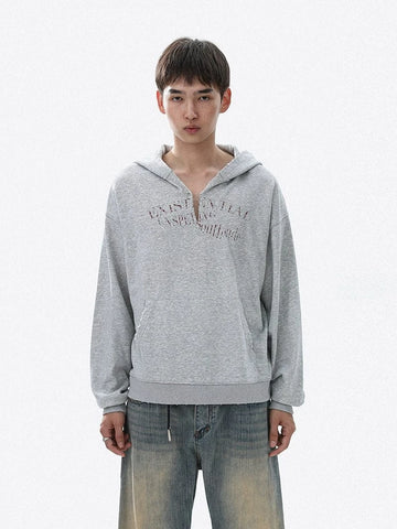 RT No. 50306 DISTRESSED V PULLOVER HOODIE