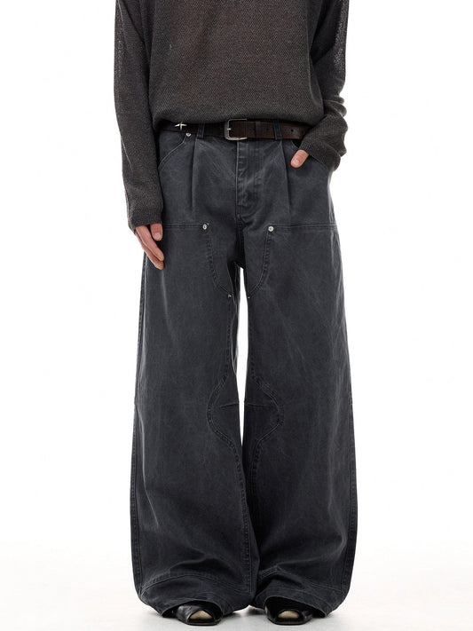 RT No. 55113 PLEATED SILHOUETTE CARGO PANTS