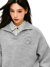 RTK (W) No. 514 COLLEGE V-NECK POLO SWEATER