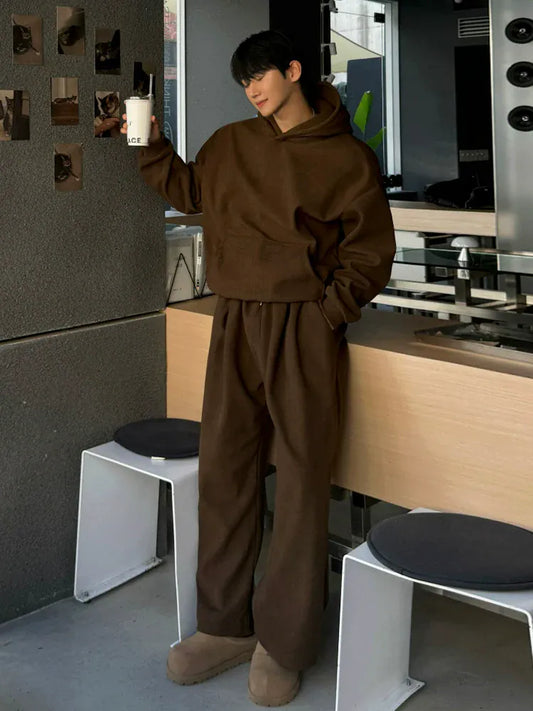 RT No. 48008 PULLOVER HOODIE & PLEATED SWEATPANTS