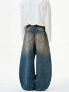RT No. 32814 WASHED SCIMITAR DENIM JEANS