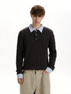 RT No. 50013 KNITWEAR TWO-PIECE SHIRT SWEATER