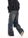 RT No. 12535 DISTRESSED BLUE DENIM JEANS