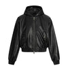 RT No. 50122 SILHOUETTE HOODED LEATHER JACKET