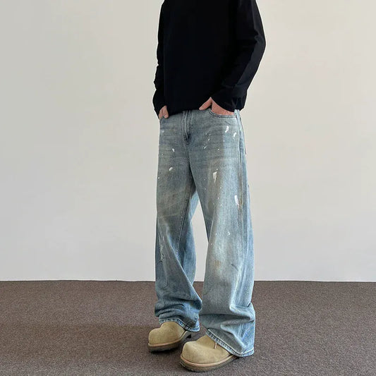 RT No. 40825 PAINT STRAIGHT DENIM JEANS