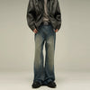 RT No. 10054 WASHED WIDE STRAIGHT DENIM JEANS