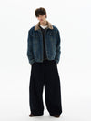 RT No. 50409 FUR COLLAR DENIM JACKET