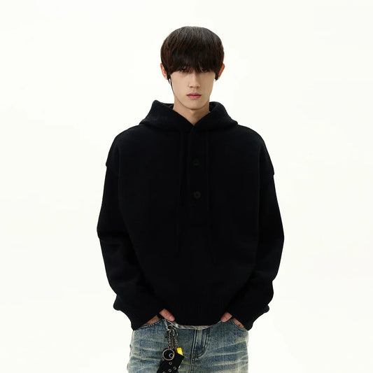 RT No. 40531 KNITWEAR PULLOVER HOODED SWEATER