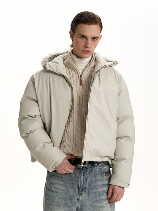 RT No. 59020 FUR COLLAR LEATHER JACKET