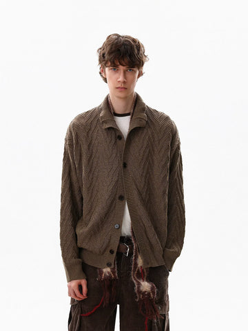 RT No. 50319 KNITWEAR BUTTON UP SWEATER