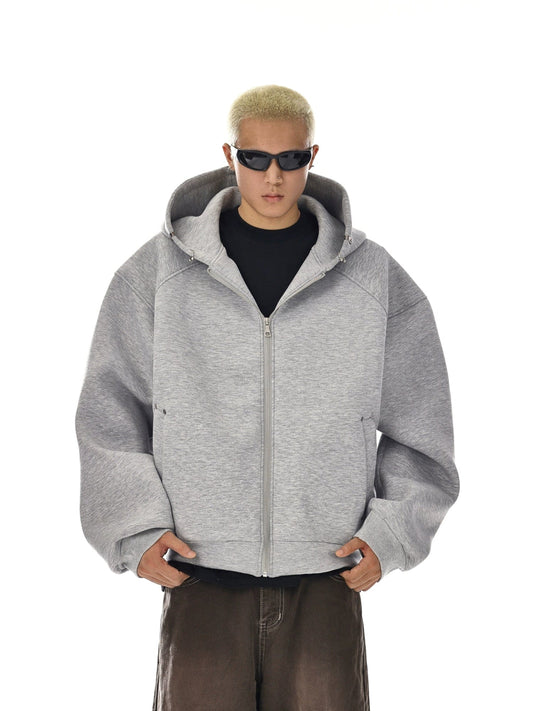 RT No. 12122 LIGHT GRAY HEAVY ZIP-UP HOODIE