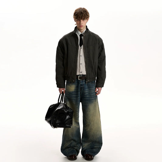 RT No. 40809 YORU RECONSTRUCTED STAND COLLAR JACKET