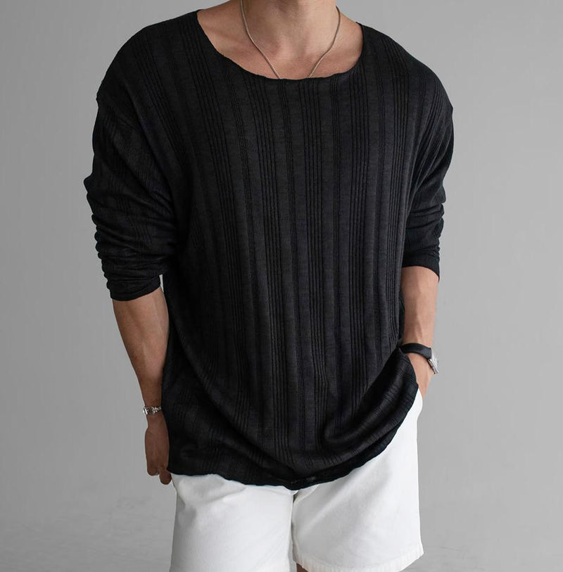 RT No. 11339 VERTICAL KNIT PULLOVER LONG SLEEVE