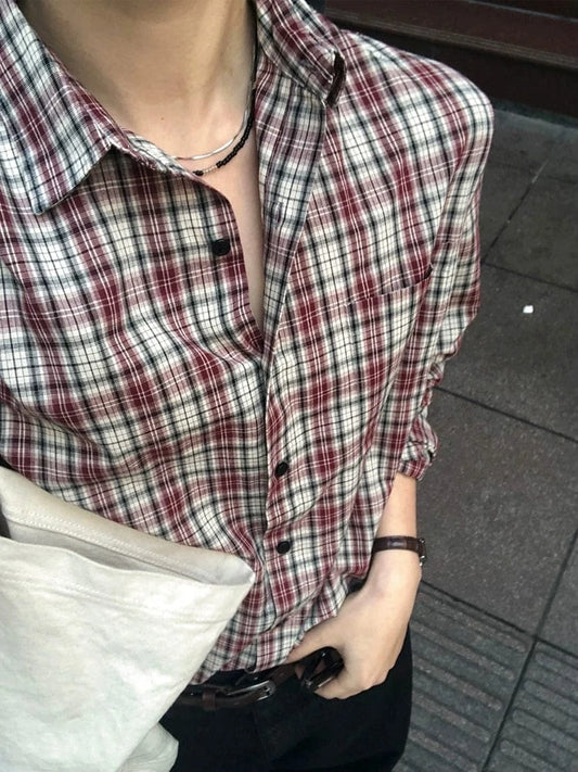 RT No. 19522 RED PLAID SHIRT