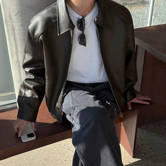 RT No. 32051 MAINICHI LEATHER JACKET