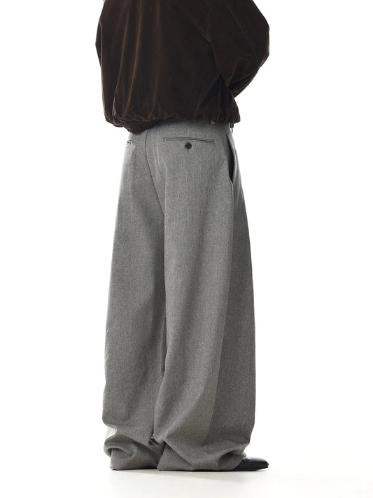 RT No. 32736 PLEATED STRAIGHT SUIT PANTS