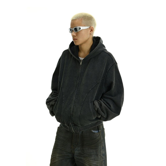 RT No. 11444 RECONSTRUCTED ZIP-UP HOODIE