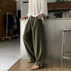 RT No. 31051 LINEN PLEATED STRAIGHT PANTS