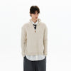 RT No. 50415 KNITWEAR TWIST QUARTER ZIP SWEATER