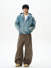 RT No. 12416 DENIM ZIP UP HOODED JK